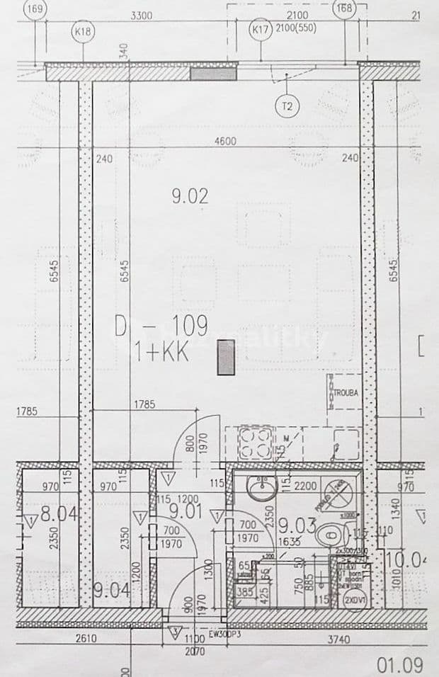 Pronájem bytu 1+kk 40 m², Trmická, Praha, Praha Pronájem bytu 1+kk 40 m², Trmická, Praha, Praha
