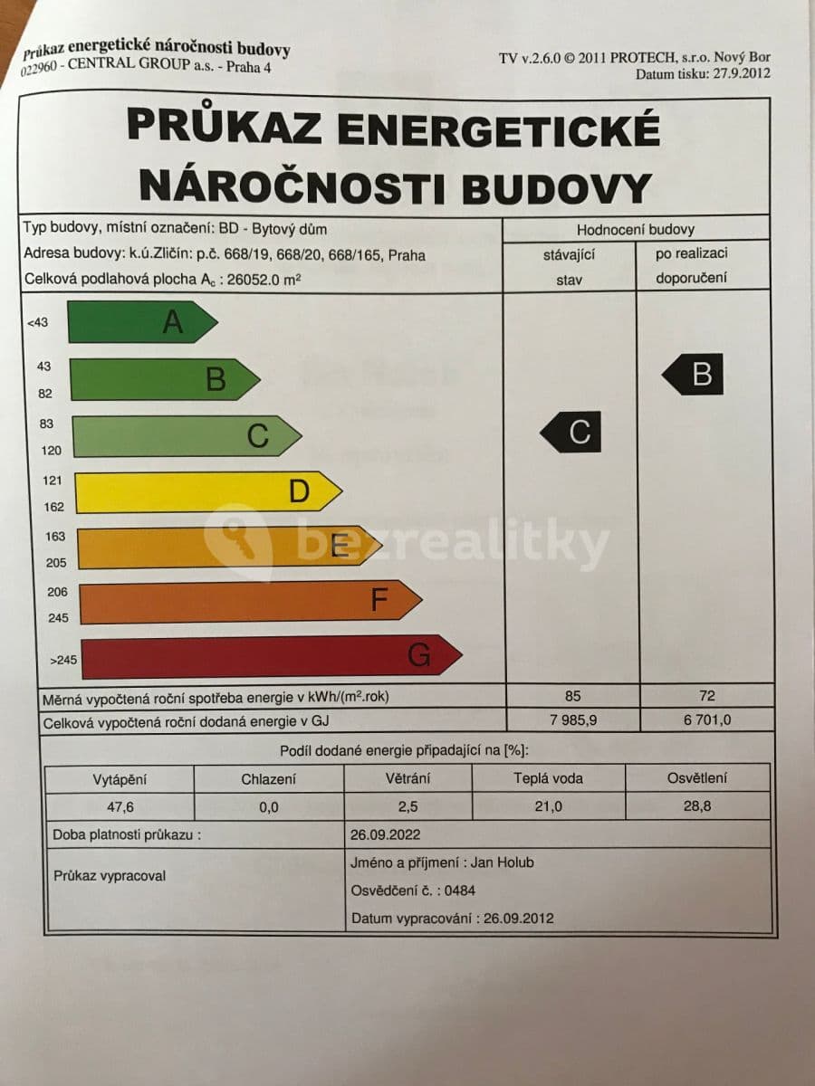 Pronájem bytu 1+kk 35 m², Sazovická, Praha, Praha Pronájem bytu 1+kk 35 m², Sazovická, Praha, Praha