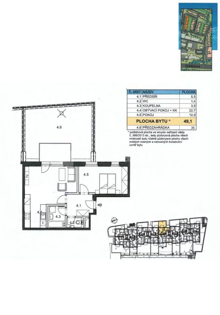 Pronájem bytu 2+kk 49 m², Rychtáře Petříka, Praha, Praha Pronájem bytu 2+kk 49 m², Rychtáře Petříka, Praha, Praha