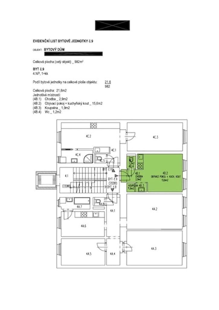 Pronájem bytu 1+kk 21 m², Bořivojova, Praha, Praha Pronájem bytu 1+kk 21 m², Bořivojova, Praha, Praha