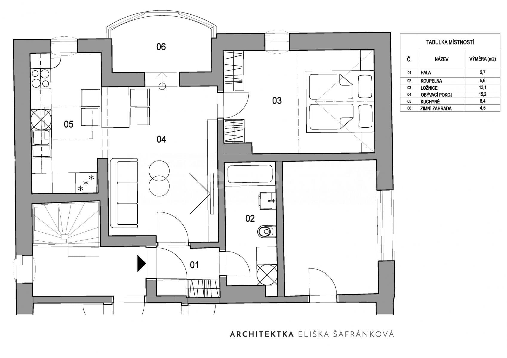 Pronájem bytu 2+kk 50 m², Muchova, Brno, Jihomoravský kraj Pronájem bytu 2+kk 50 m², Muchova, Brno, Jihomoravský kraj