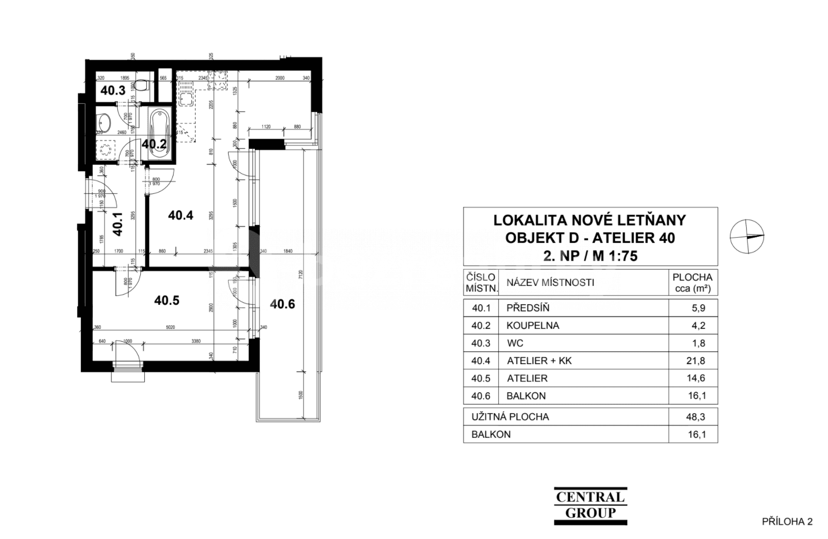 Pronájem bytu 2+kk 64 m², Pavla Beneše, Praha, Praha Pronájem bytu 2+kk 64 m², Pavla Beneše, Praha, Praha
