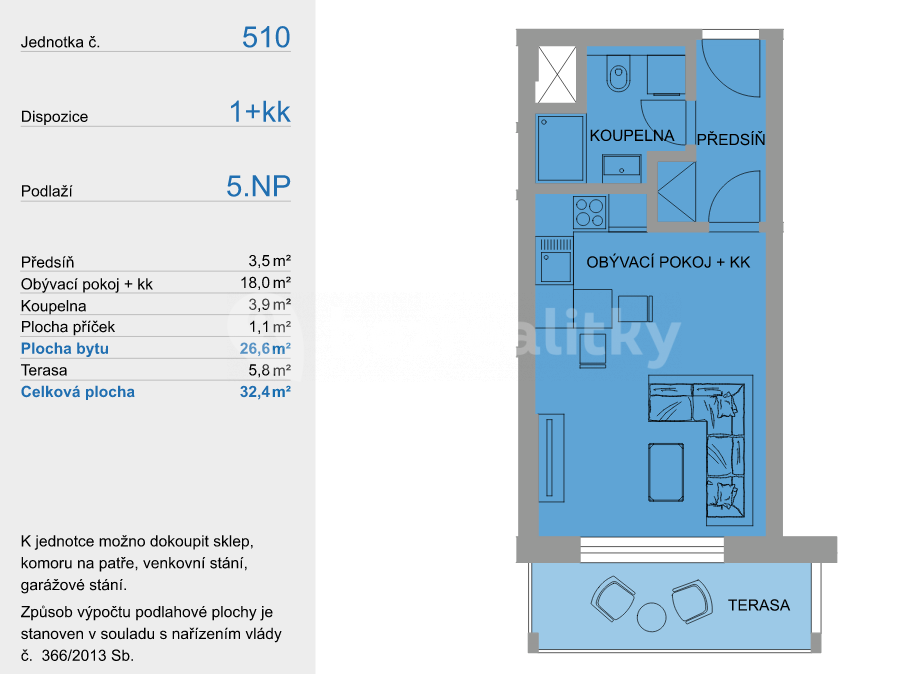 Pronájem bytu 1+kk 32 m², Eduarda Hamburgera, Olomouc, Olomoucký kraj