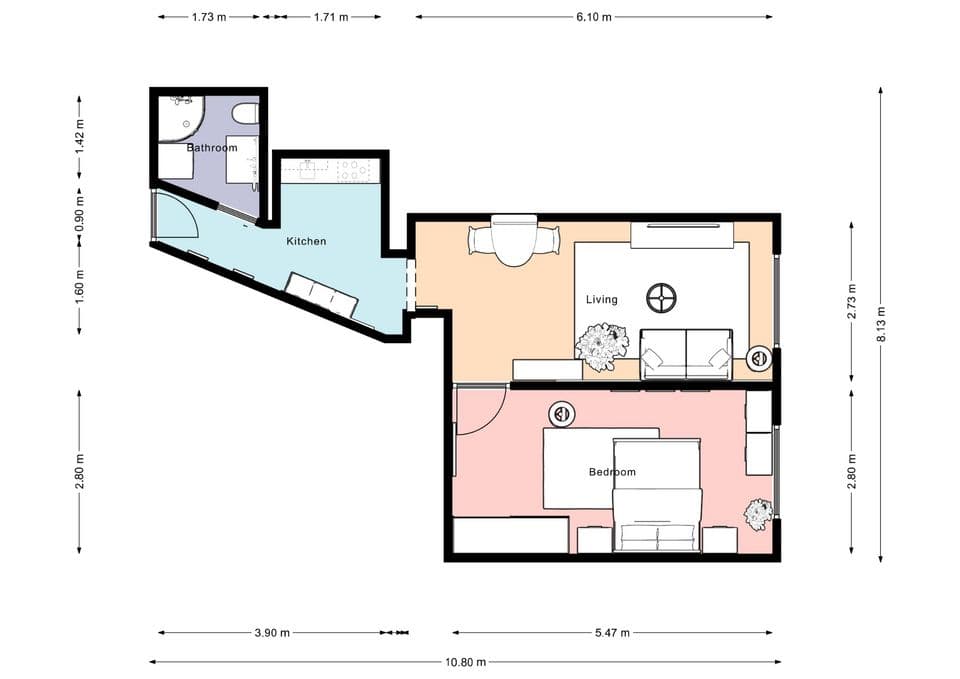 Pronájem bytu 2+1 44 m², Ruská, Praha, Praha Pronájem bytu 2+1 44 m², Ruská, Praha, Praha