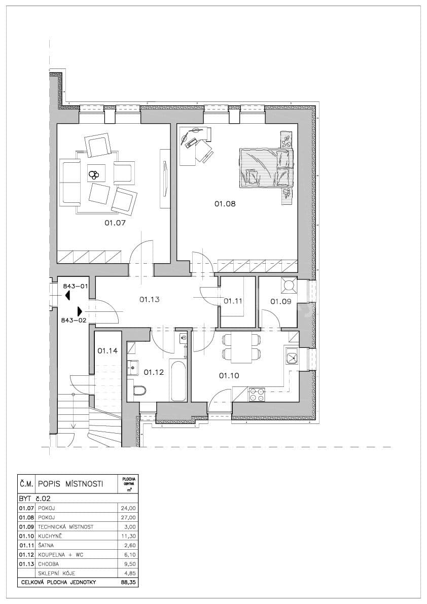 Pronájem bytu 2+1 89 m², Holého, Liberec, Liberecký kraj Pronájem bytu 2+1 89 m², Holého, Liberec, Liberecký kraj