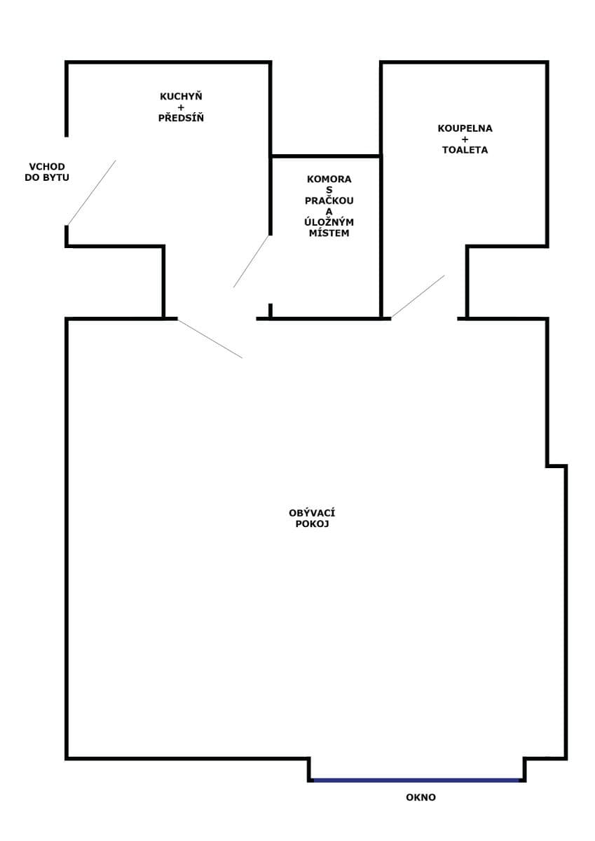 Pronájem bytu 1+kk 28 m², Adamovská, Praha, Praha Pronájem bytu 1+kk 28 m², Adamovská, Praha, Praha