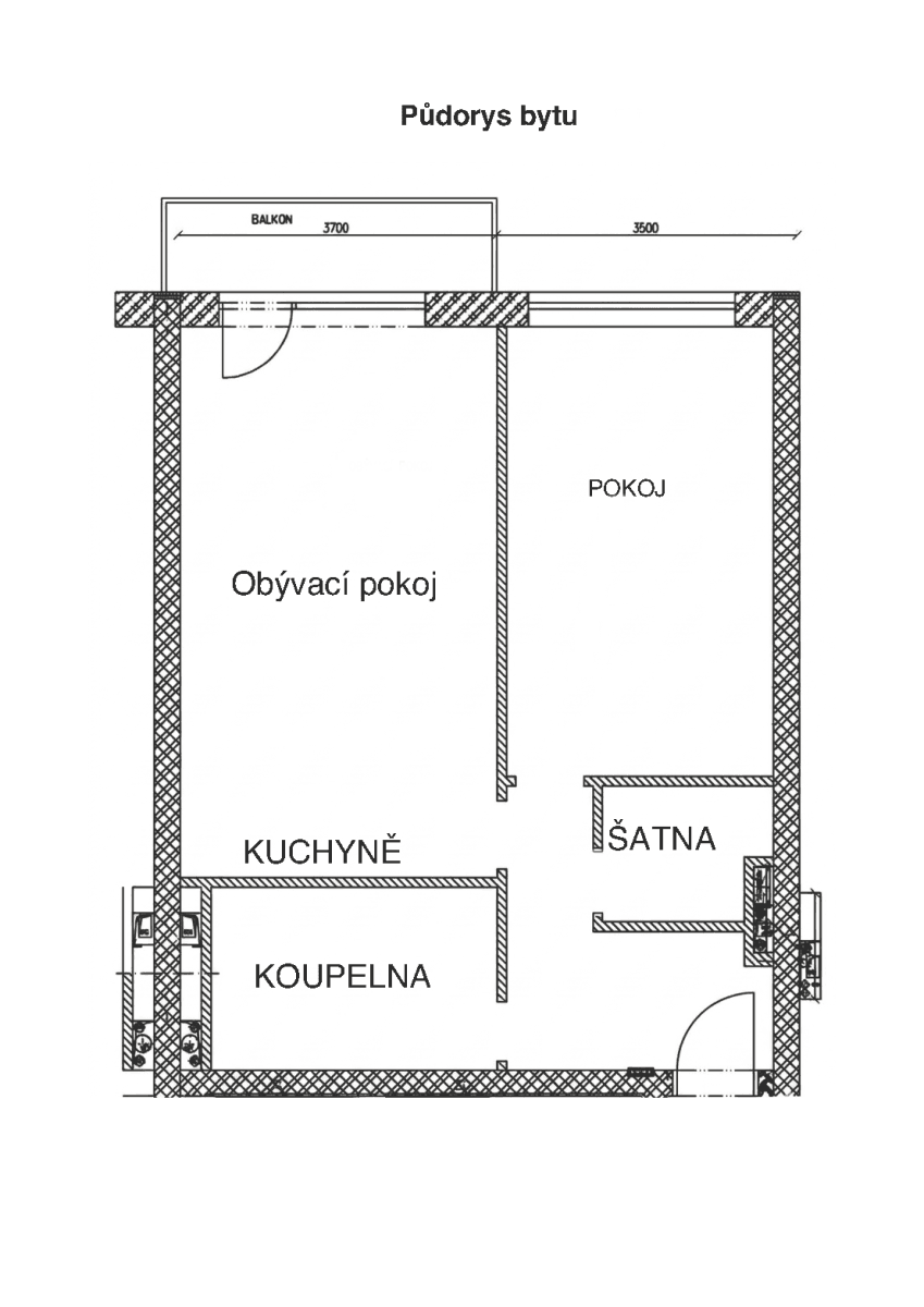 Pronájem bytu 2+kk 63 m², Purkyňova, Brno, Jihomoravský kraj Pronájem bytu 2+kk 63 m², Purkyňova, Brno, Jihomoravský kraj