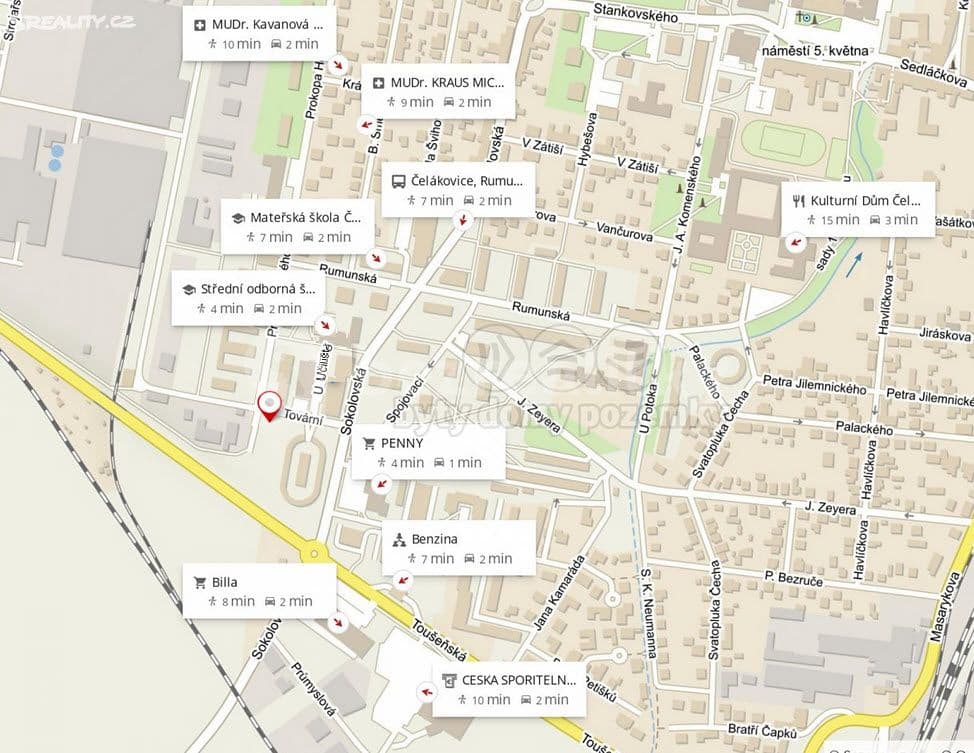 Pronájem bytu 2+kk 46 m², Tovární, Čelákovice, Středočeský kraj Pronájem bytu 2+kk 46 m², Tovární, Čelákovice, Středočeský kraj