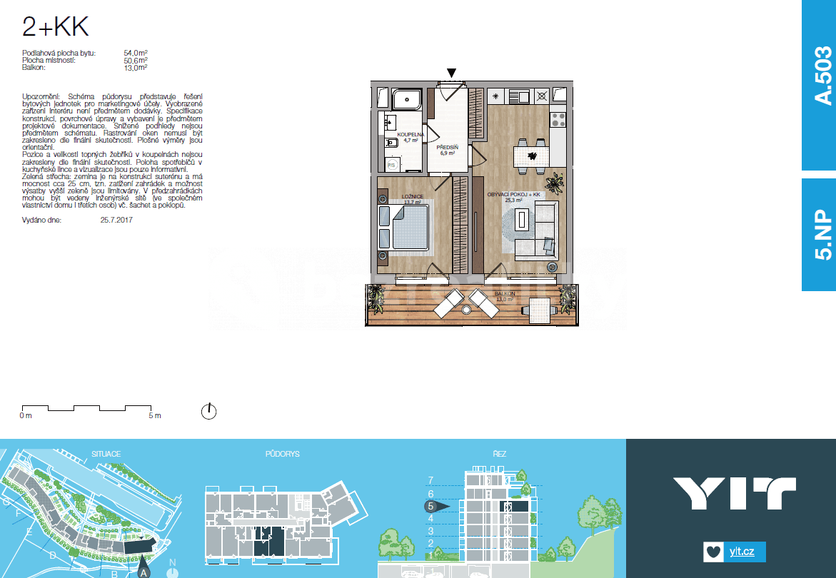 Pronájem bytu 2+kk 54 m², Naskové, Praha, Praha Pronájem bytu 2+kk 54 m², Naskové, Praha, Praha