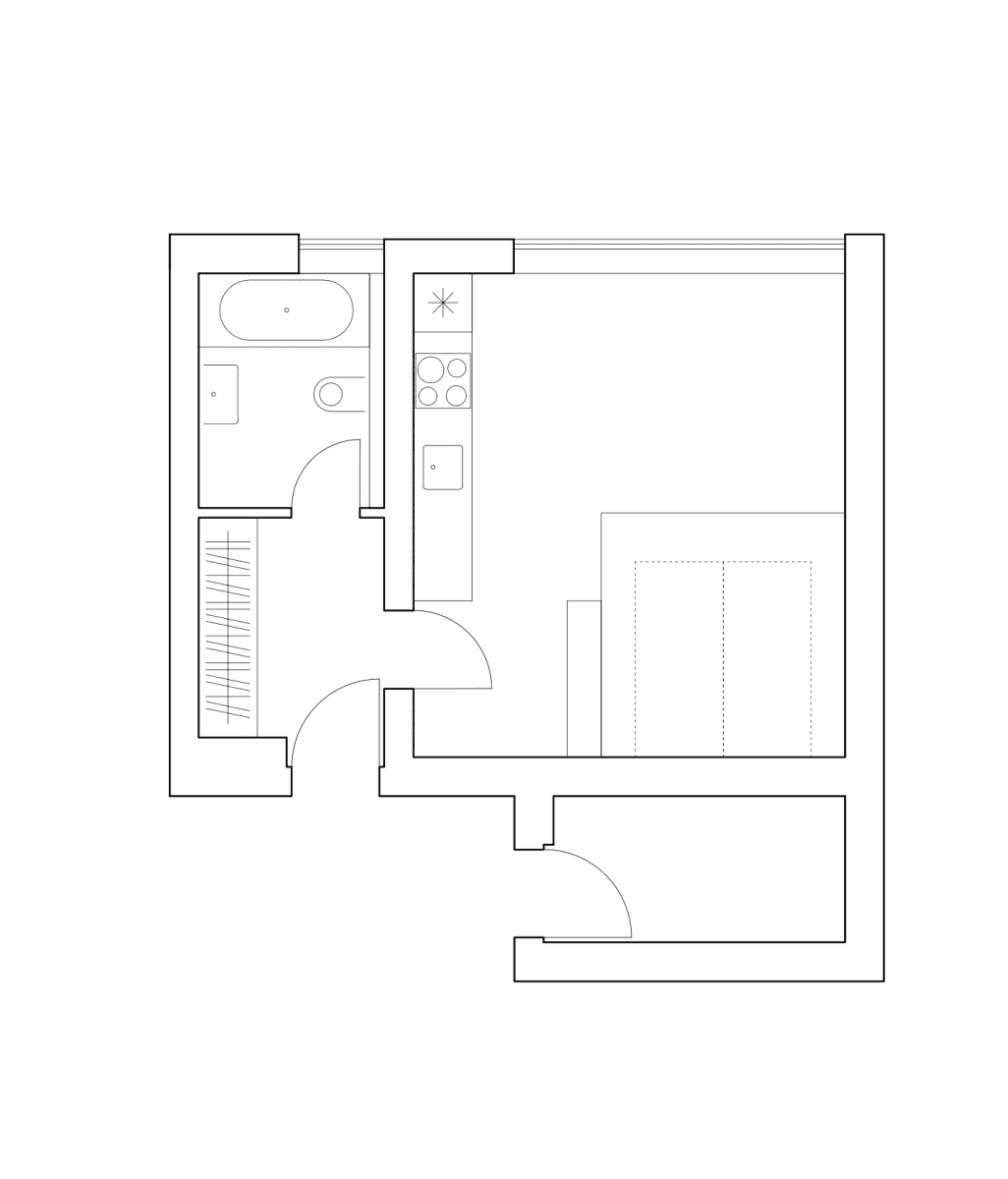 Pronájem bytu 1+kk 31 m², Fořtova, Praha, Praha Pronájem bytu 1+kk 31 m², Fořtova, Praha, Praha