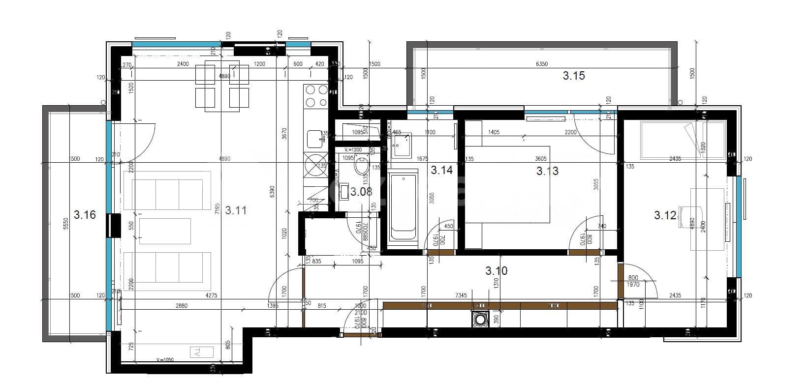 Pronájem bytu 3+kk 79 m², Na Fialce, Říčany, Středočeský kraj Pronájem bytu 3+kk 79 m², Na Fialce, Říčany, Středočeský kraj