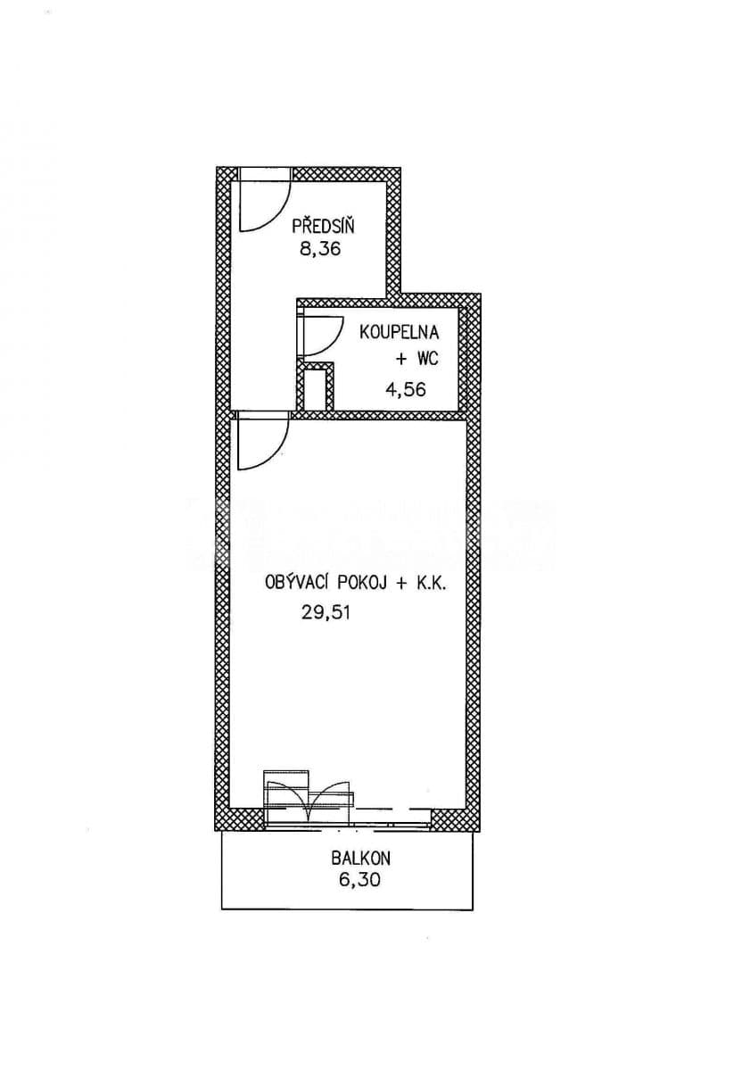 Pronájem bytu 1+kk 48 m², Podle Náhonu, Praha, Praha Pronájem bytu 1+kk 48 m², Podle Náhonu, Praha, Praha