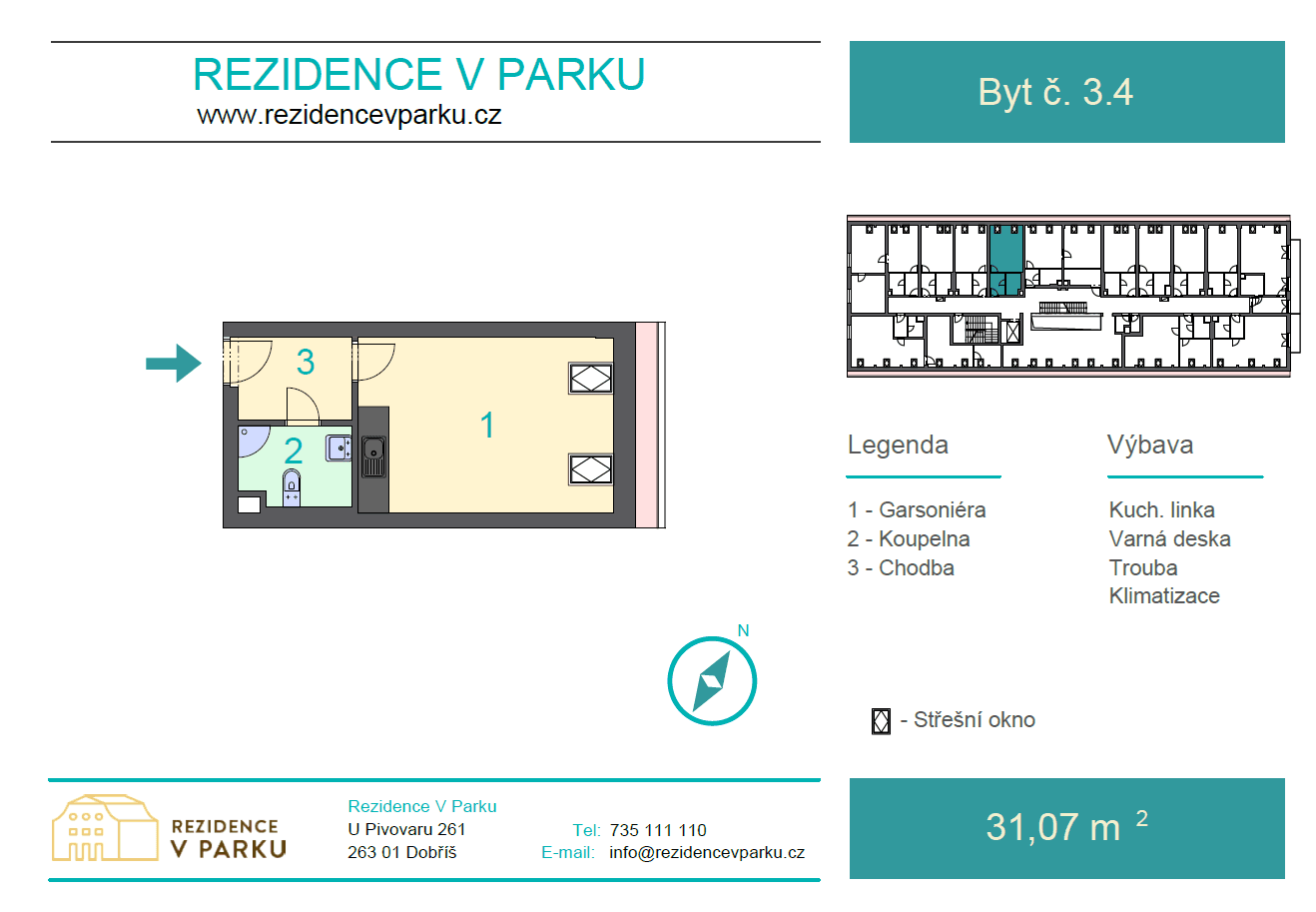 Pronájem bytu 1+kk 30 m², U Pivovaru, Dobříš, Středočeský kraj Pronájem bytu 1+kk 30 m², U Pivovaru, Dobříš, Středočeský kraj