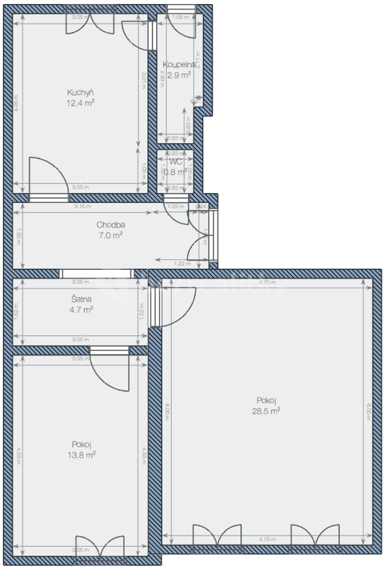 Pronájem bytu 2+1 70 m², Sokolovská, Praha, Praha Pronájem bytu 2+1 70 m², Sokolovská, Praha, Praha