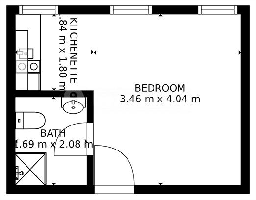 Pronájem bytu 1+kk 22 m², Václavská, Brno, Jihomoravský kraj Pronájem bytu 1+kk 22 m², Václavská, Brno, Jihomoravský kraj