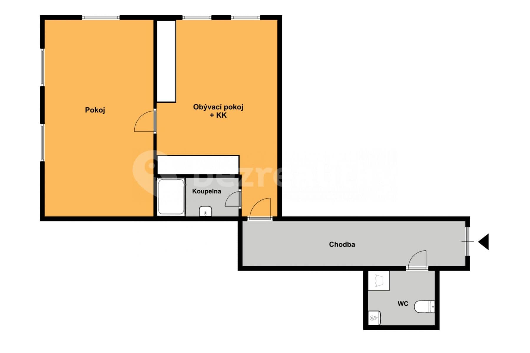 Pronájem bytu 1+1 54 m², U Kavalírky, Praha, Praha Pronájem bytu 1+1 54 m², U Kavalírky, Praha, Praha