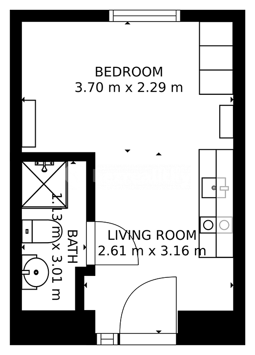Pronájem bytu 1+kk 20 m², Václavská, Brno, Jihomoravský kraj