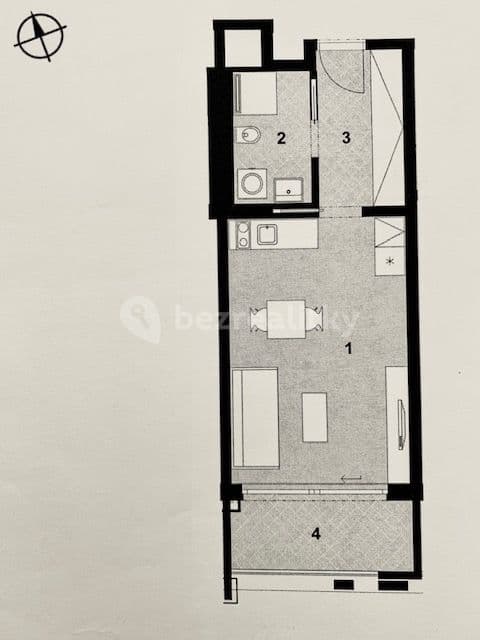 Pronájem bytu 1+kk 34 m², Kurta Konráda, Praha, Praha Pronájem bytu 1+kk 34 m², Kurta Konráda, Praha, Praha