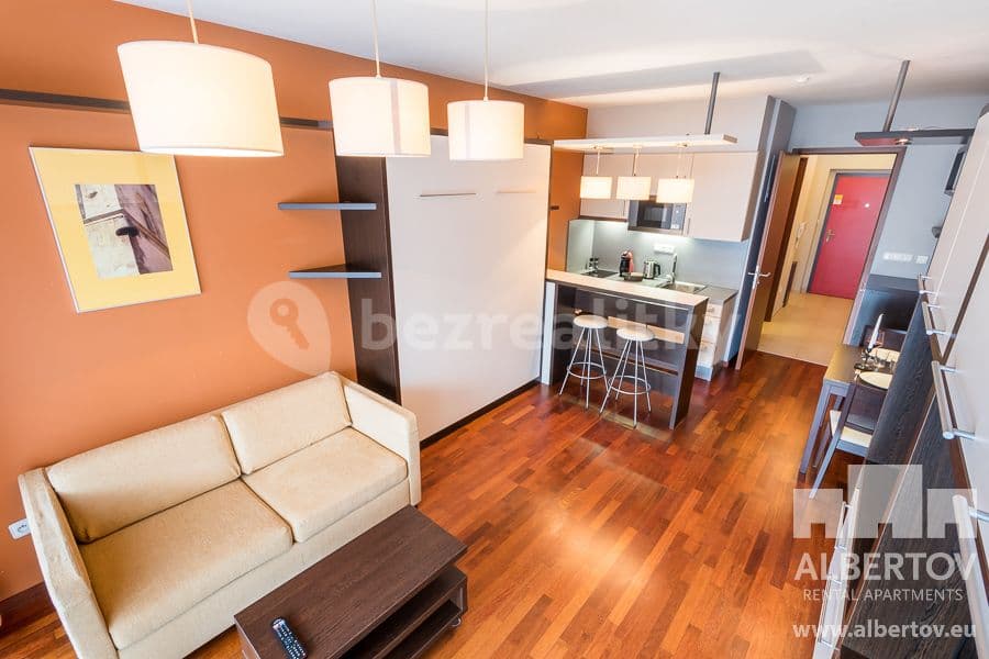 Pronájem bytu 1+kk 33 m², Horská, Praha, Praha