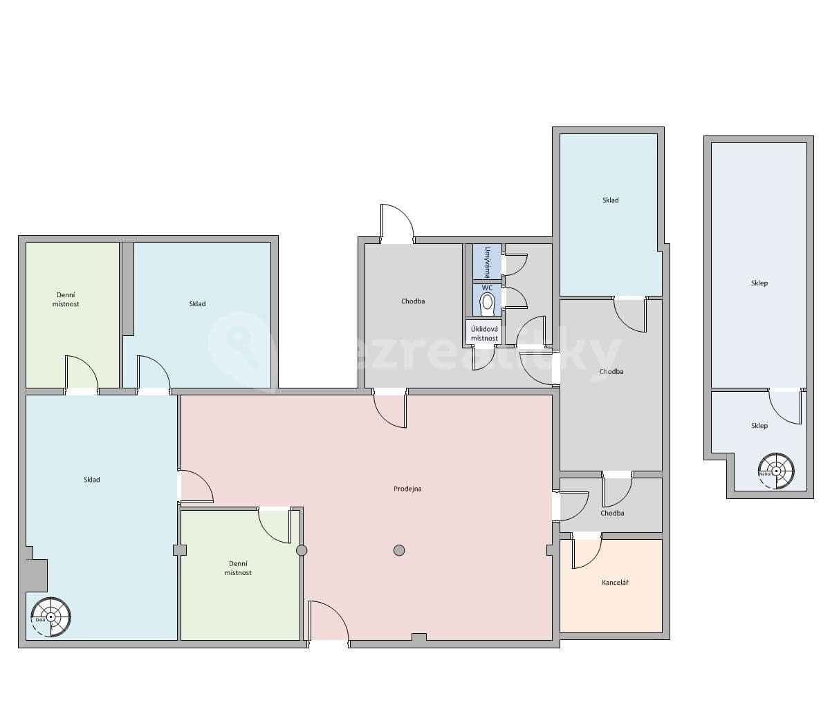 Pronájem nebytového prostoru 234 m², nám. Budovatelů, Karviná, Moravskoslezský kraj