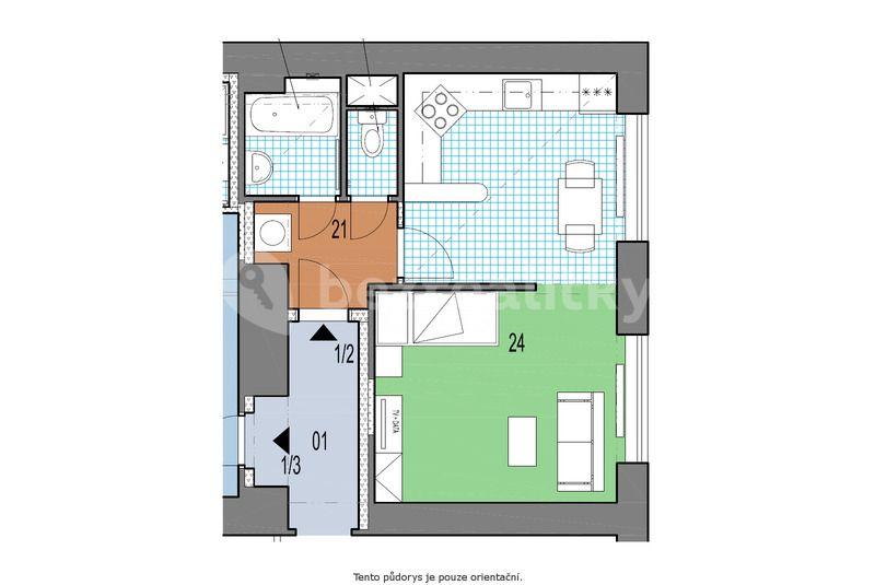 Pronájem bytu 1+kk 34 m², Na Nábřeží, Havířov, Moravskoslezský kraj