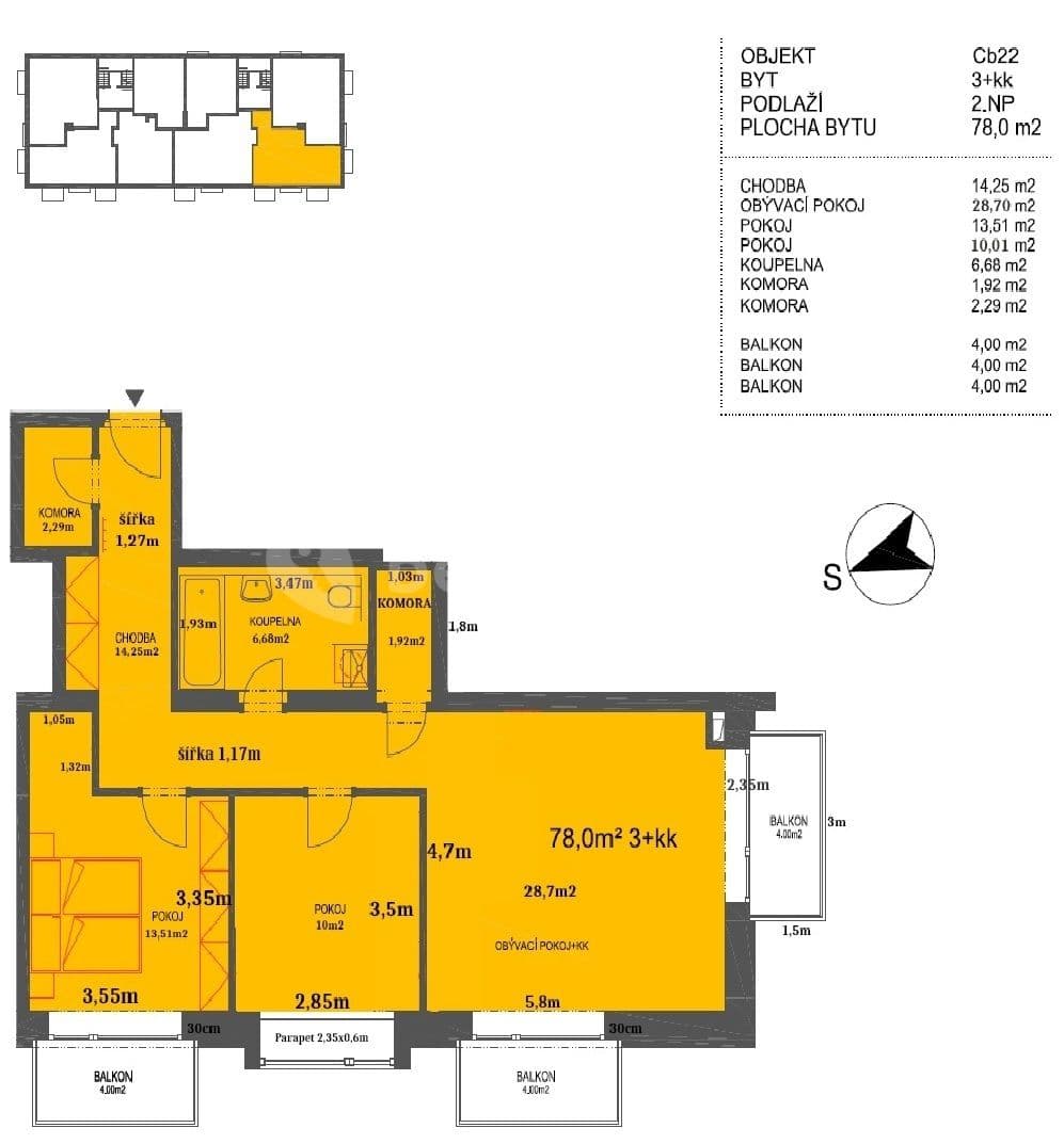 Pronájem bytu 3+kk 90 m², Vstupní, Plzeň, Plzeňský kraj Pronájem bytu 3+kk 90 m², Vstupní, Plzeň, Plzeňský kraj