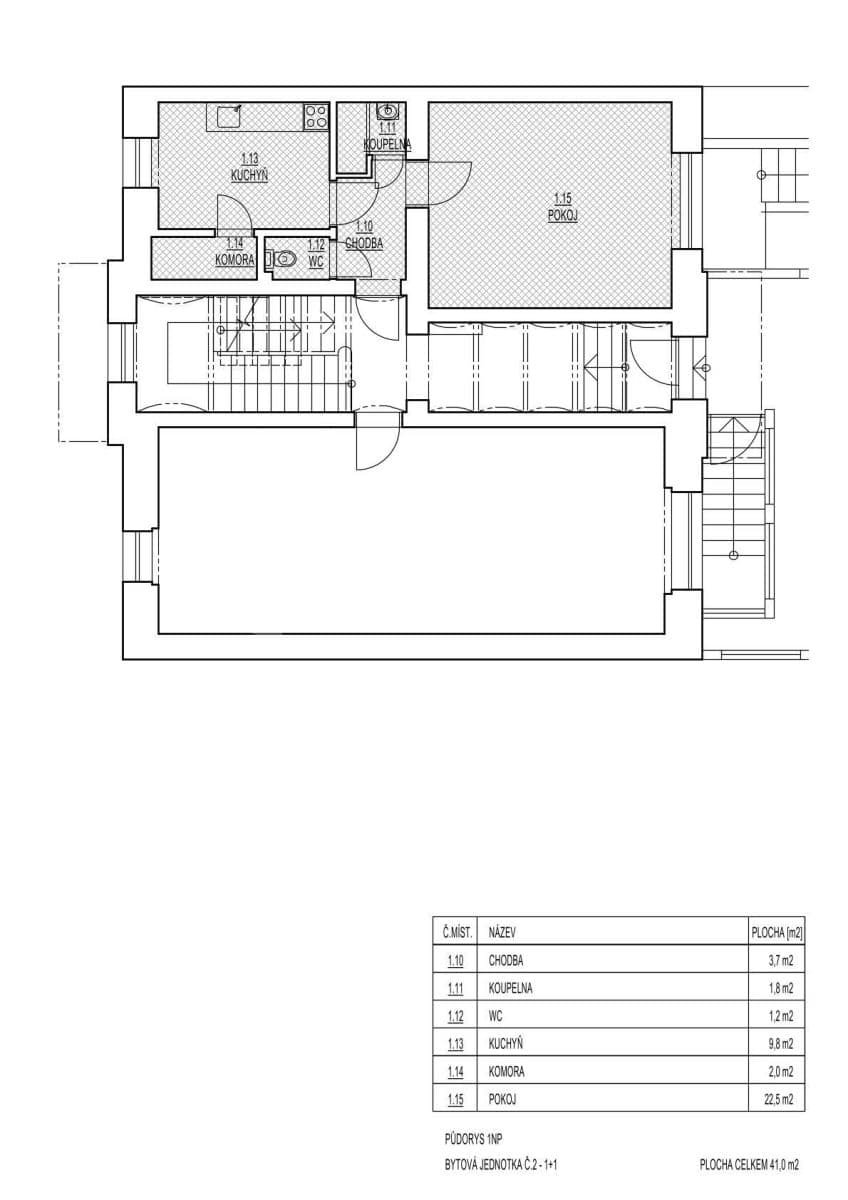 Pronájem bytu 1+1 41 m², Srbská, Brno, Jihomoravský kraj Pronájem bytu 1+1 41 m², Srbská, Brno, Jihomoravský kraj