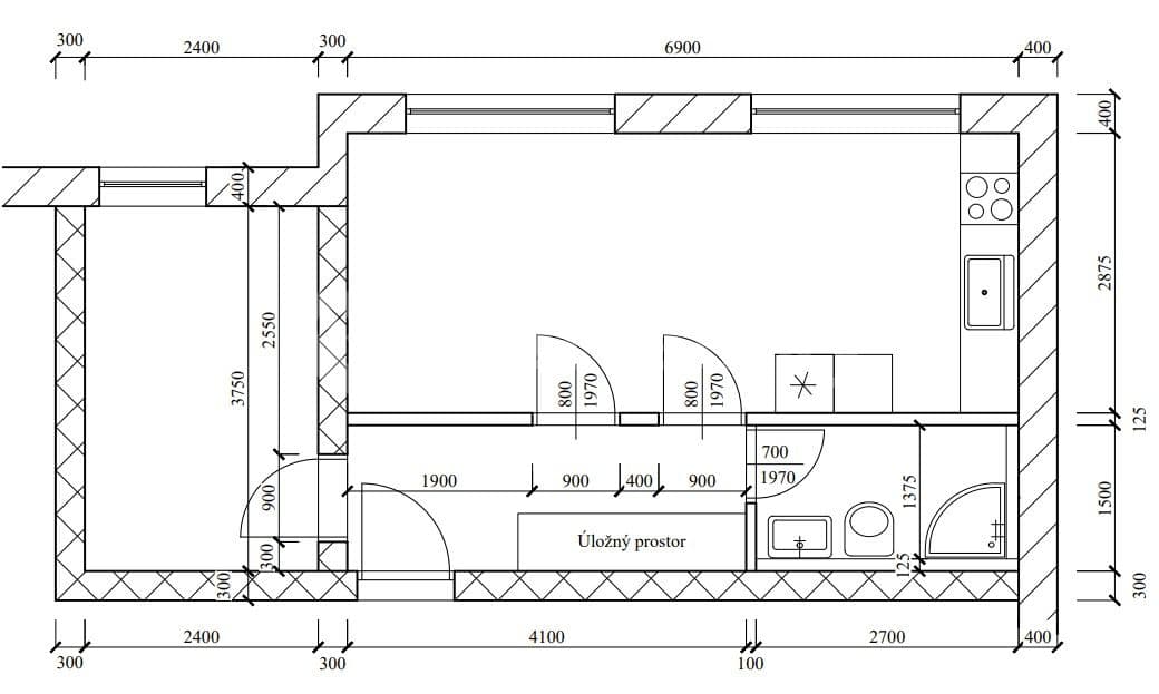 Pronájem bytu 2+kk 39 m², Klíčova, Brno, Jihomoravský kraj Pronájem bytu 2+kk 39 m², Klíčova, Brno, Jihomoravský kraj