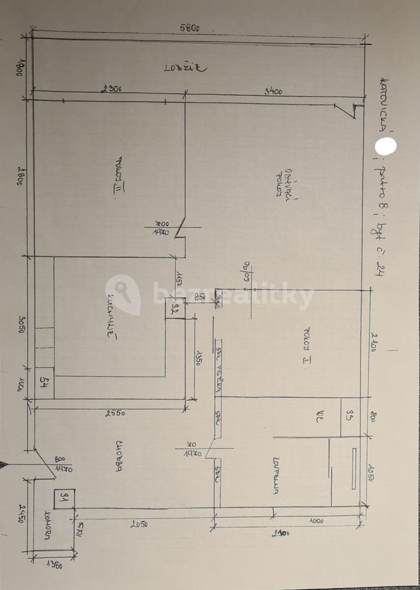 Pronájem bytu 3+kk 56 m², Katovická, Praha, Praha Pronájem bytu 3+kk 56 m², Katovická, Praha, Praha