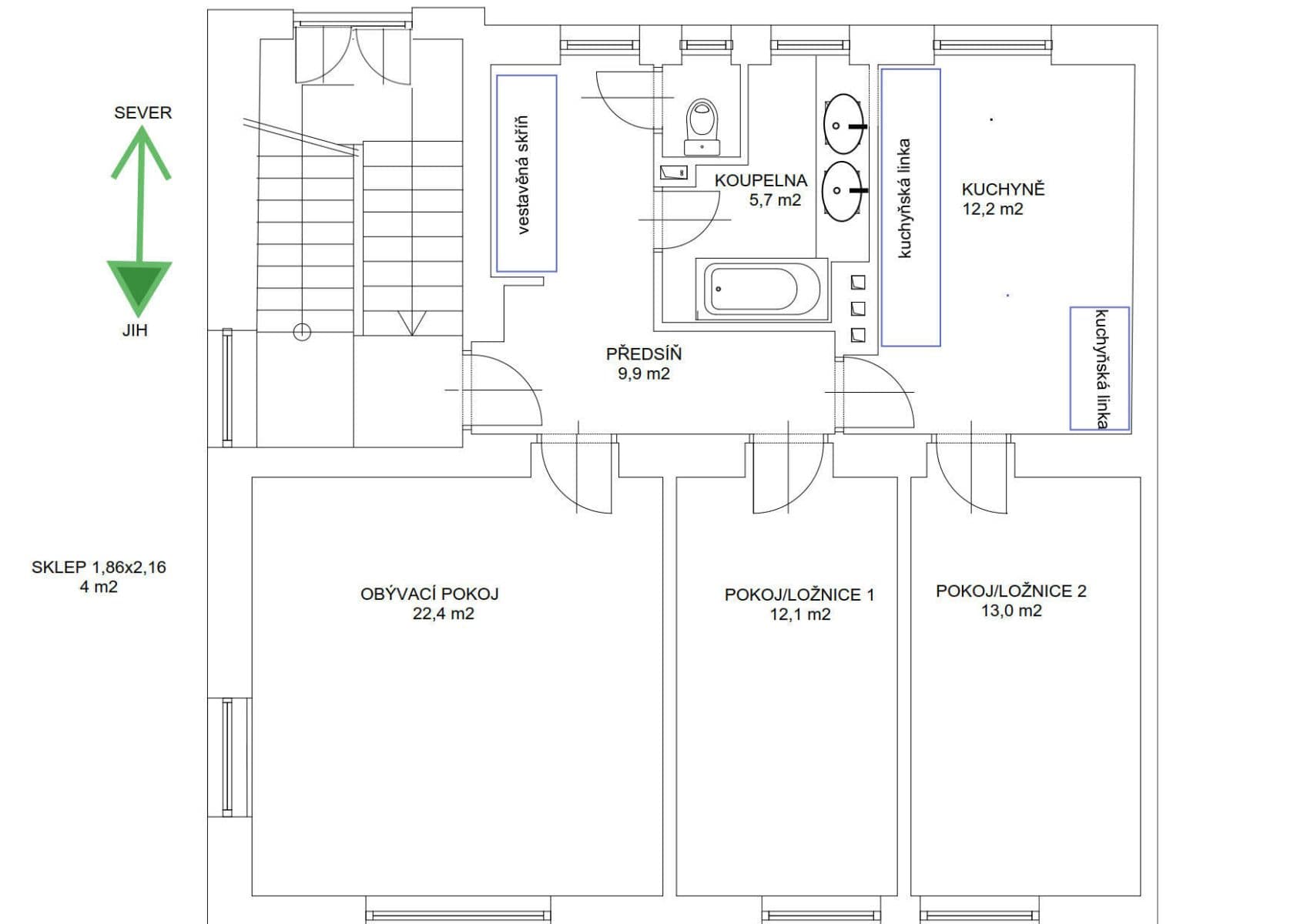 Pronájem bytu 3+1 80 m², Radčina, Praha, Praha Pronájem bytu 3+1 80 m², Radčina, Praha, Praha