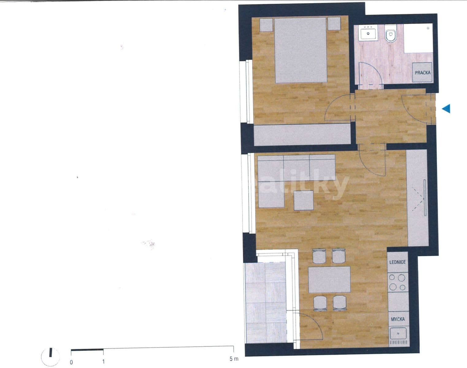 Pronájem bytu 2+kk 50 m², U Plynárny, Praha, Praha Pronájem bytu 2+kk 50 m², U Plynárny, Praha, Praha