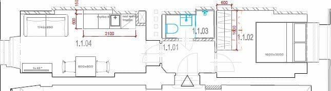 Pronájem bytu 2+kk 29 m², Tusarova, Praha, Praha Pronájem bytu 2+kk 29 m², Tusarova, Praha, Praha