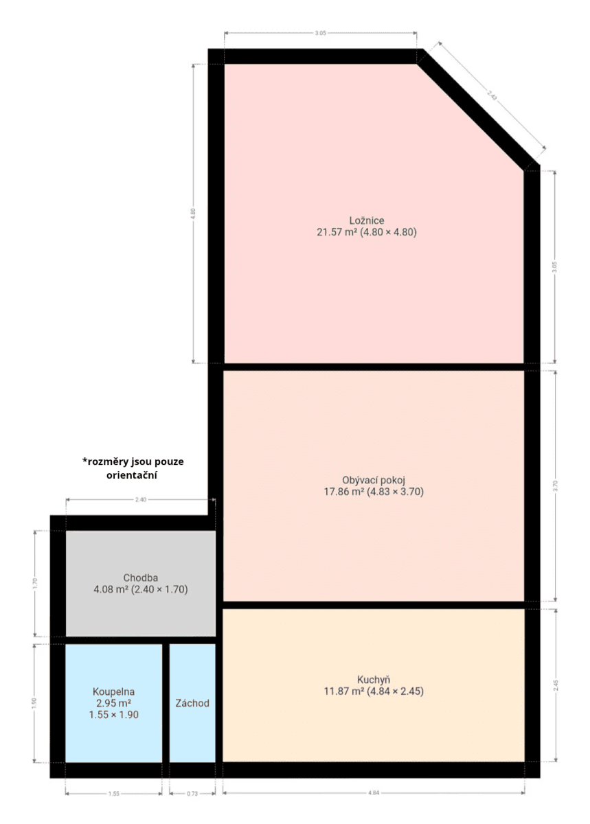 Pronájem bytu 2+1 64 m², Západní, Prostějov, Olomoucký kraj Pronájem bytu 2+1 64 m², Západní, Prostějov, Olomoucký kraj