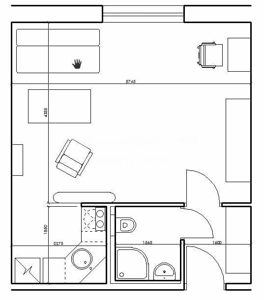 Pronájem bytu 1+kk 35 m², Braunerova, Praha, Praha Pronájem bytu 1+kk 35 m², Braunerova, Praha, Praha