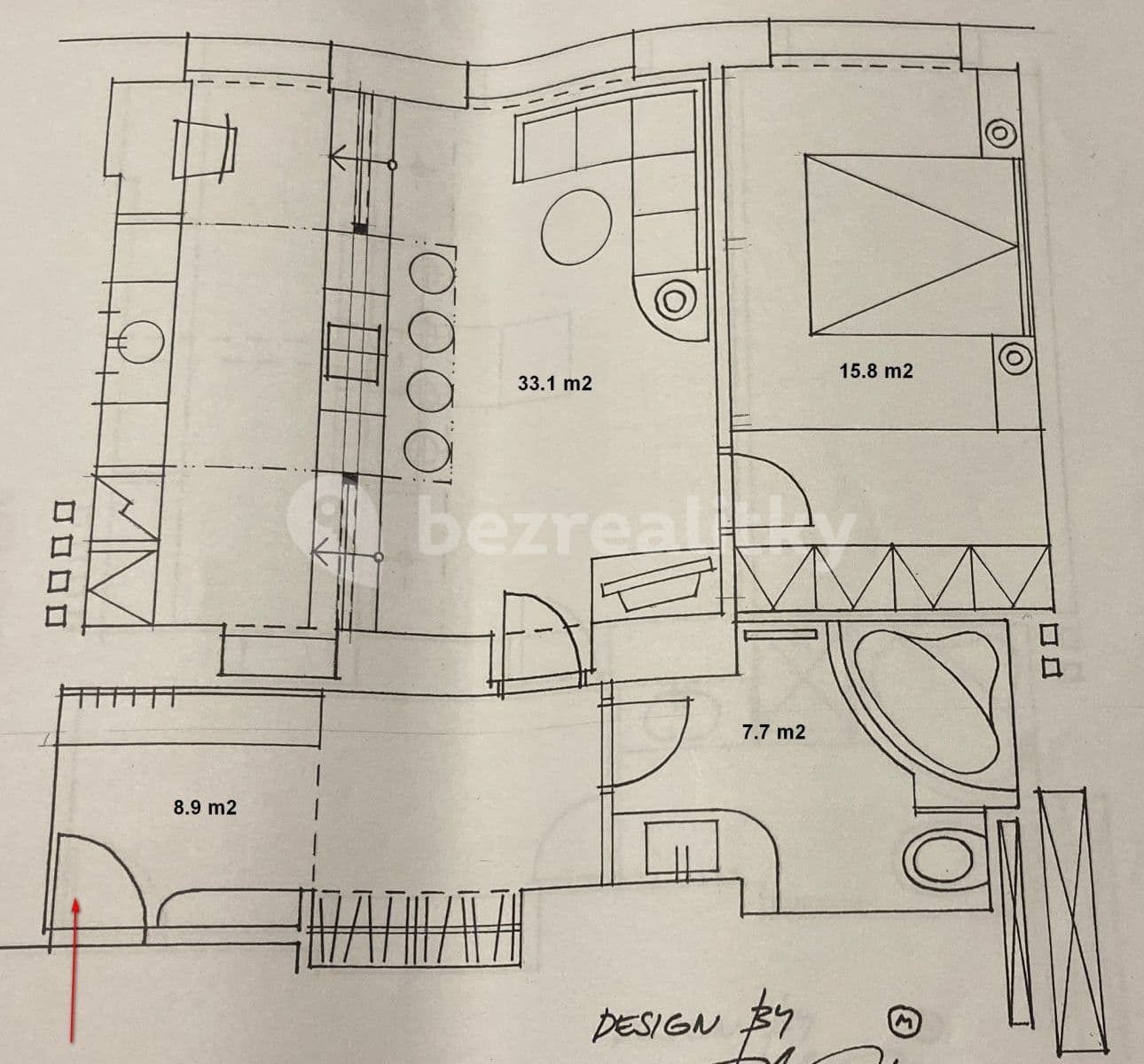 Pronájem bytu 2+kk 66 m², náměstí Jiřího z Lobkovic, Praha, Praha Pronájem bytu 2+kk 66 m², náměstí Jiřího z Lobkovic, Praha, Praha