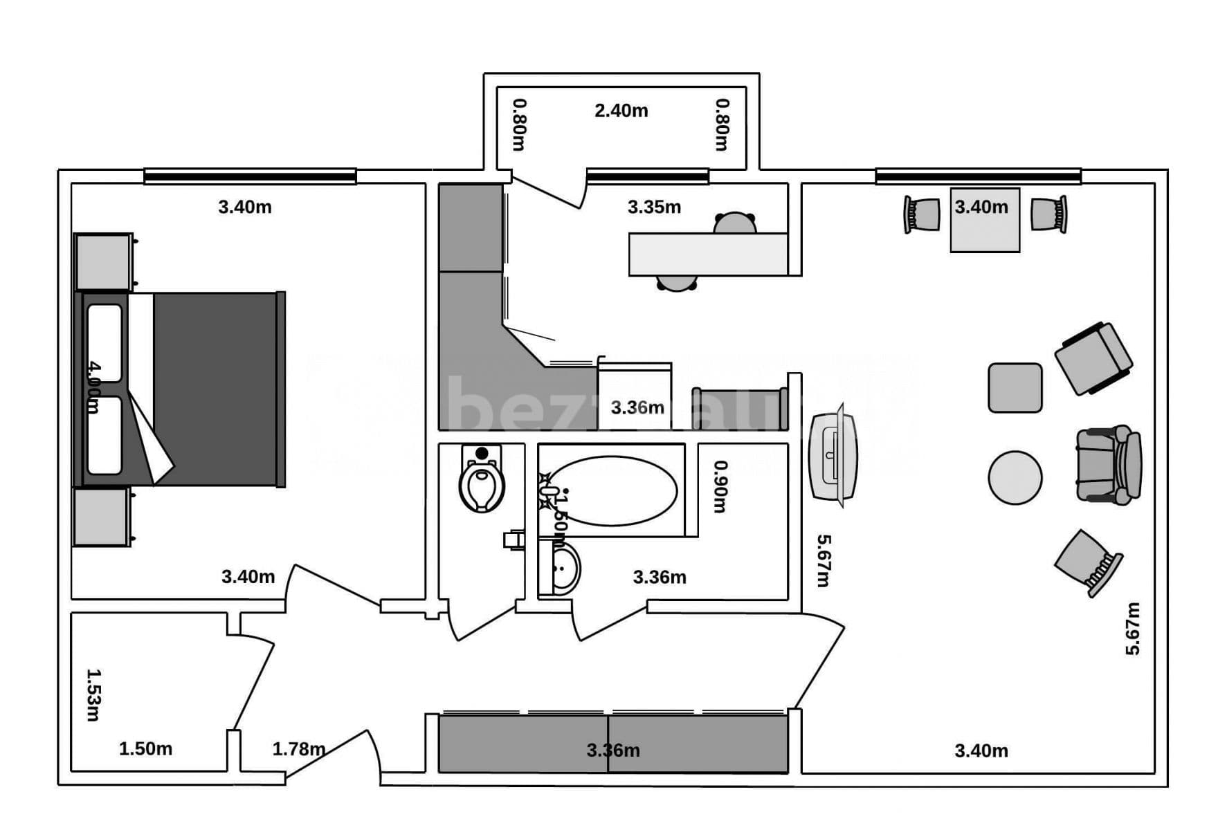 Pronájem bytu 2+1 63 m², Pařížská, Kladno, Středočeský kraj Pronájem bytu 2+1 63 m², Pařížská, Kladno, Středočeský kraj