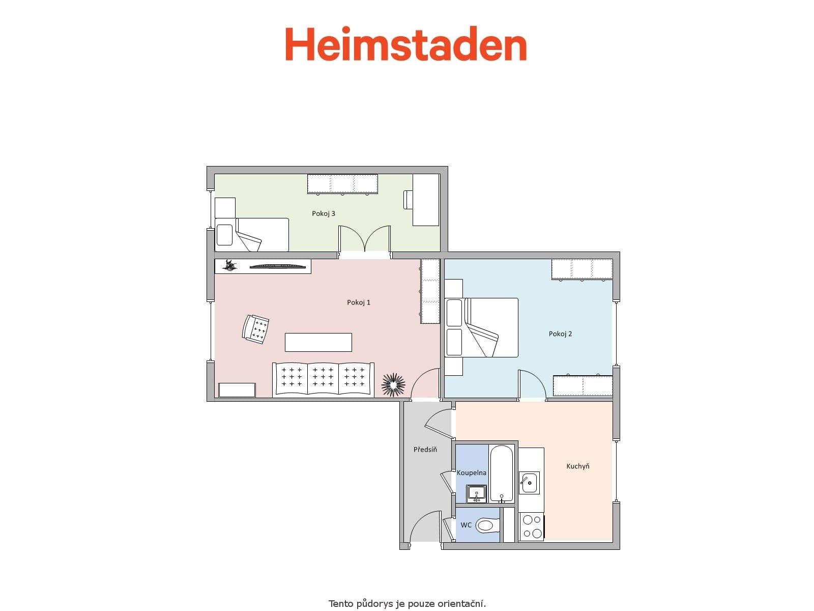 Pronájem bytu 3+1 64 m², Mladé gardy, Havířov, Moravskoslezský kraj Pronájem bytu 3+1 64 m², Mladé gardy, Havířov, Moravskoslezský kraj