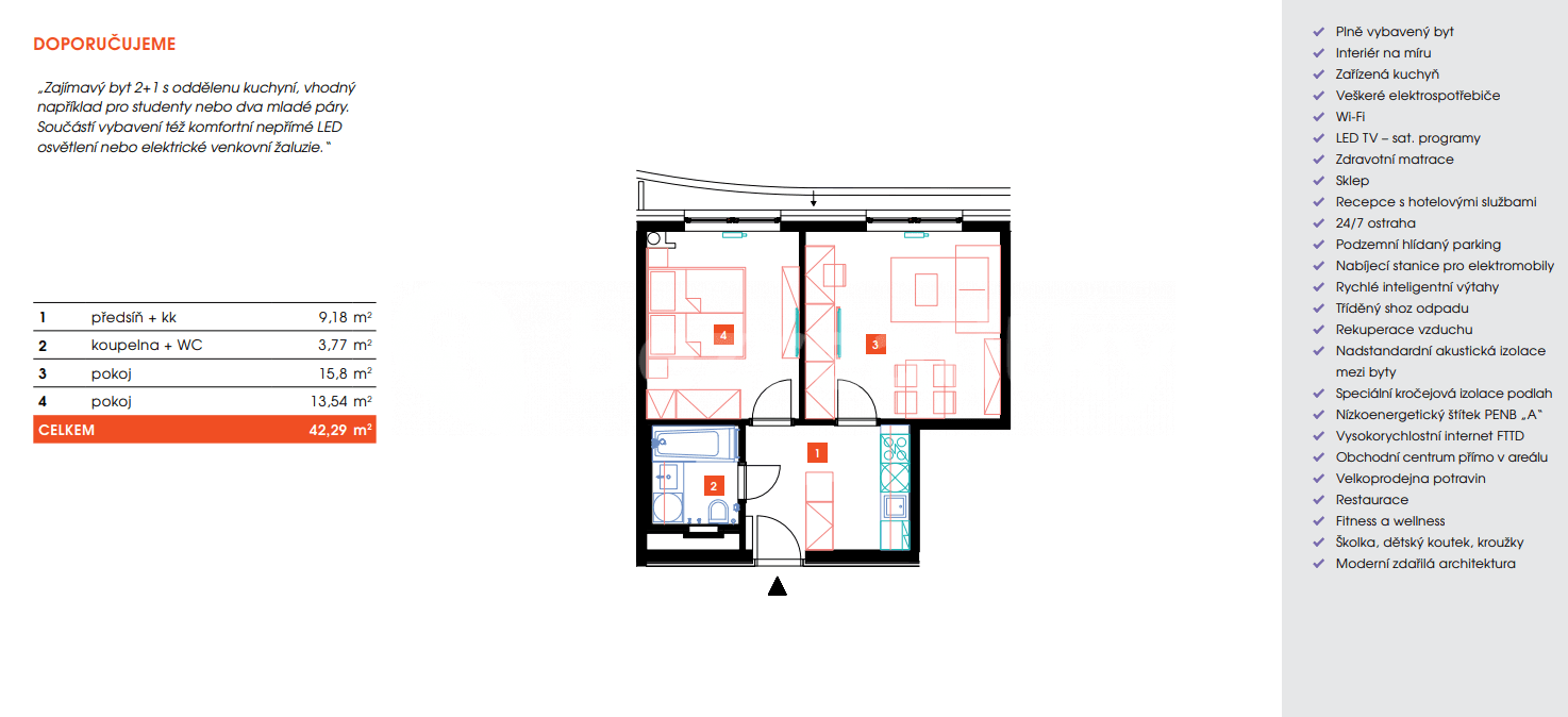 Pronájem bytu 2+1 42 m², Mukařovského, Praha, Praha Pronájem bytu 2+1 42 m², Mukařovského, Praha, Praha
