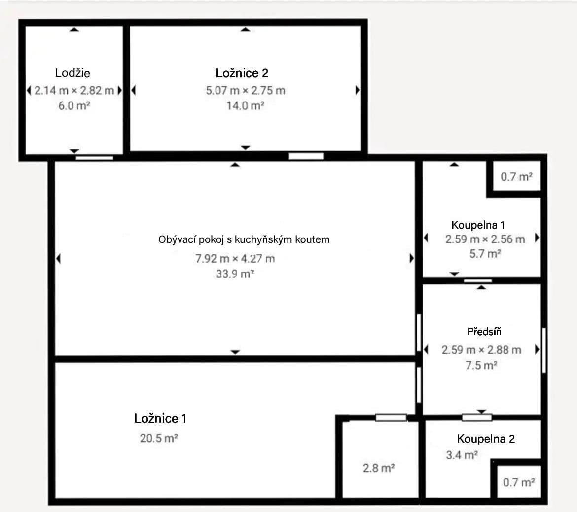 Prodej bytu 3+kk 94 m², Nad Okrouhlíkem, Praha, Praha Prodej bytu 3+kk 94 m², Nad Okrouhlíkem, Praha, Praha