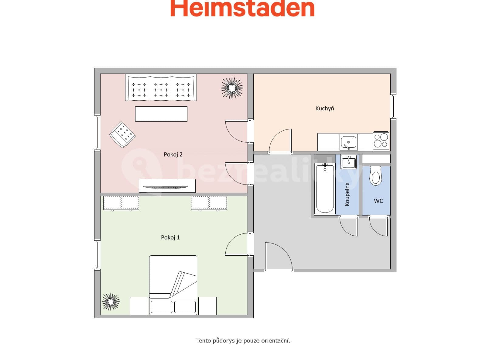 Pronájem bytu 2+1 53 m², Okružní, Havířov, Moravskoslezský kraj