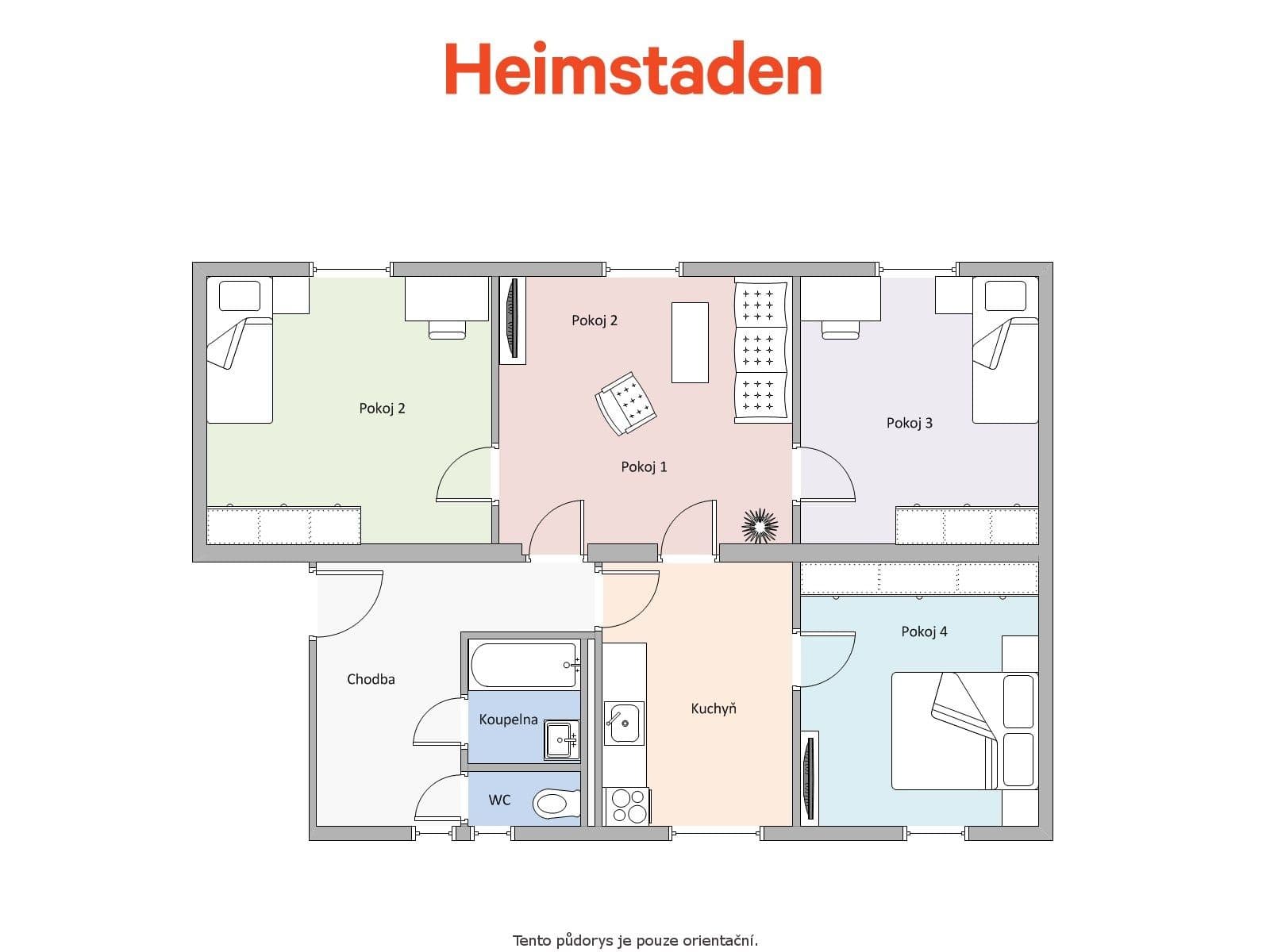 Pronájem bytu 4+1 84 m², Klimšova, Havířov, Moravskoslezský kraj Pronájem bytu 4+1 84 m², Klimšova, Havířov, Moravskoslezský kraj