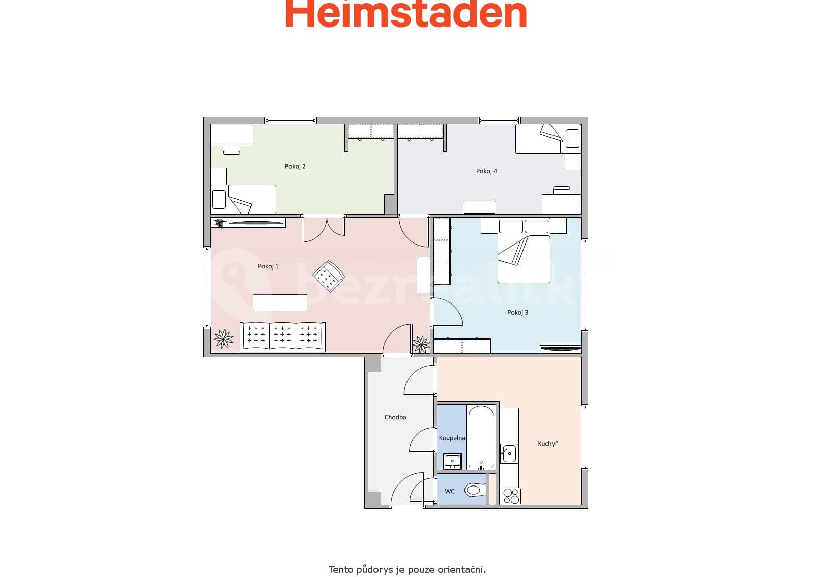 Pronájem bytu 4+1 73 m², Karla Čapka, Havířov, Moravskoslezský kraj Pronájem bytu 4+1 73 m², Karla Čapka, Havířov, Moravskoslezský kraj