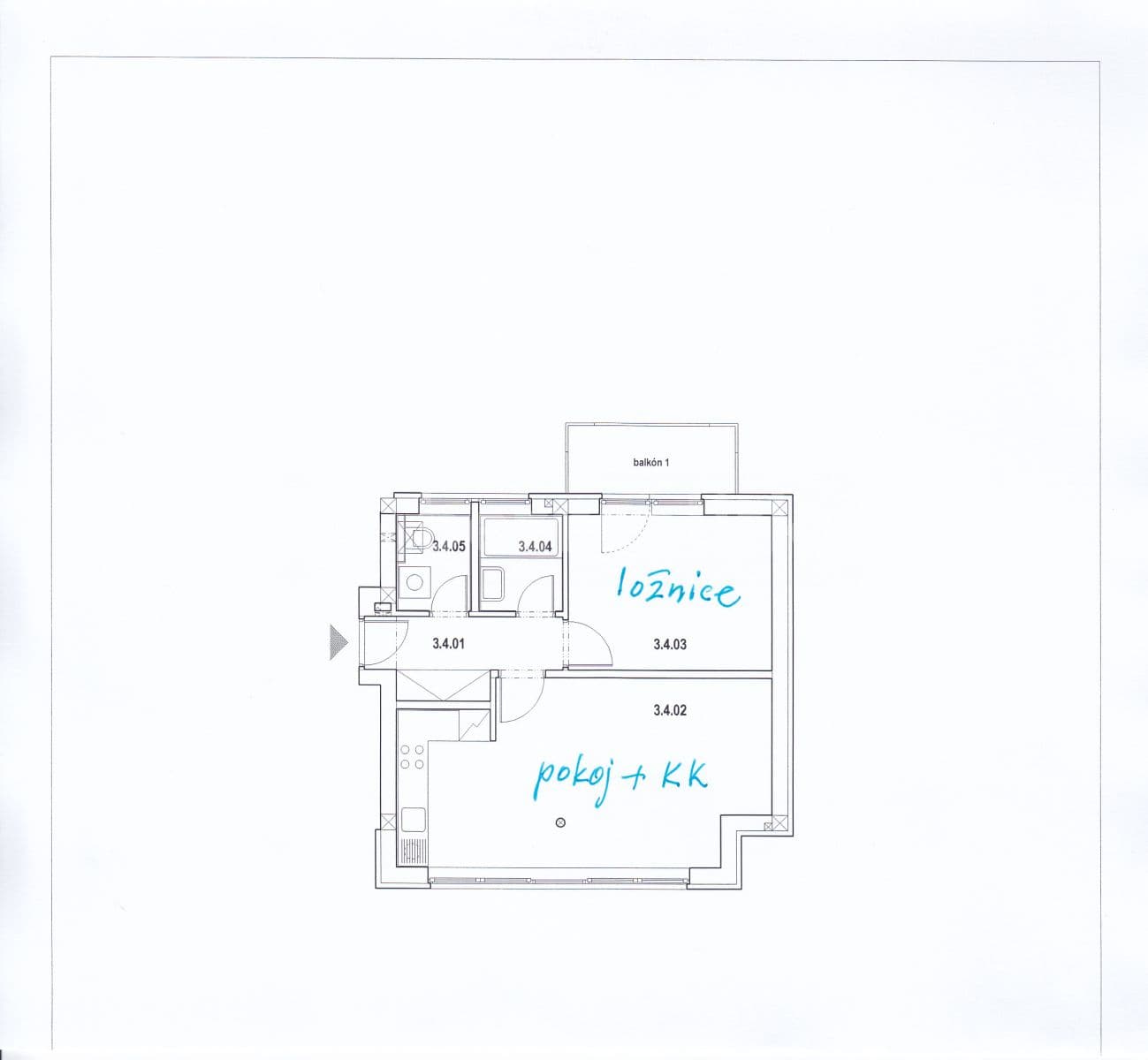 Pronájem bytu 2+kk 50 m², Fastrova, Praha, Praha Pronájem bytu 2+kk 50 m², Fastrova, Praha, Praha