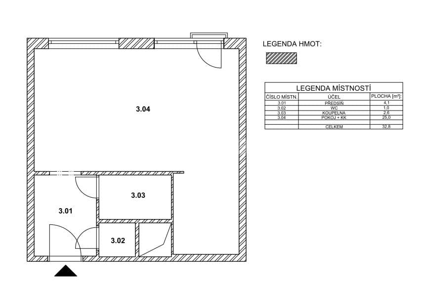 Pronájem bytu 1+kk 33 m², Havránkova, Praha, Praha Pronájem bytu 1+kk 33 m², Havránkova, Praha, Praha