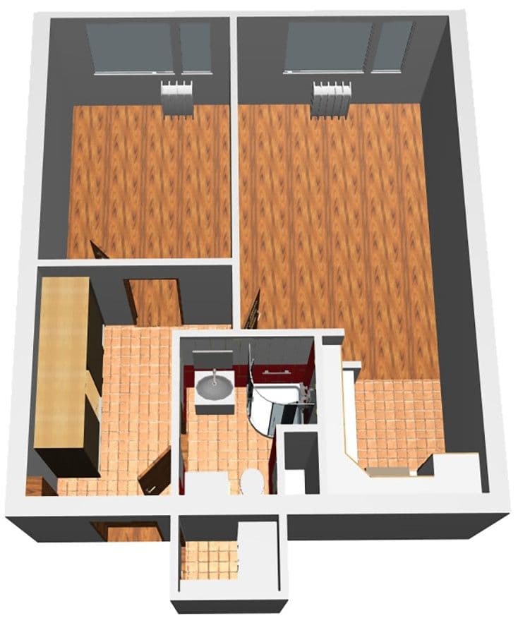Pronájem bytu 2+kk 41 m², U Hvězdy, Kladno, Středočeský kraj Pronájem bytu 2+kk 41 m², U Hvězdy, Kladno, Středočeský kraj