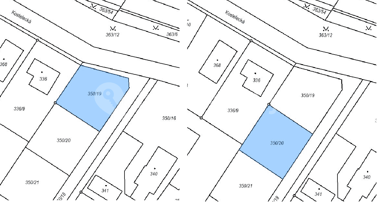 Prodej pozemku 535 m², Kostelecká, Kostelec nad Labem, Středočeský kraj