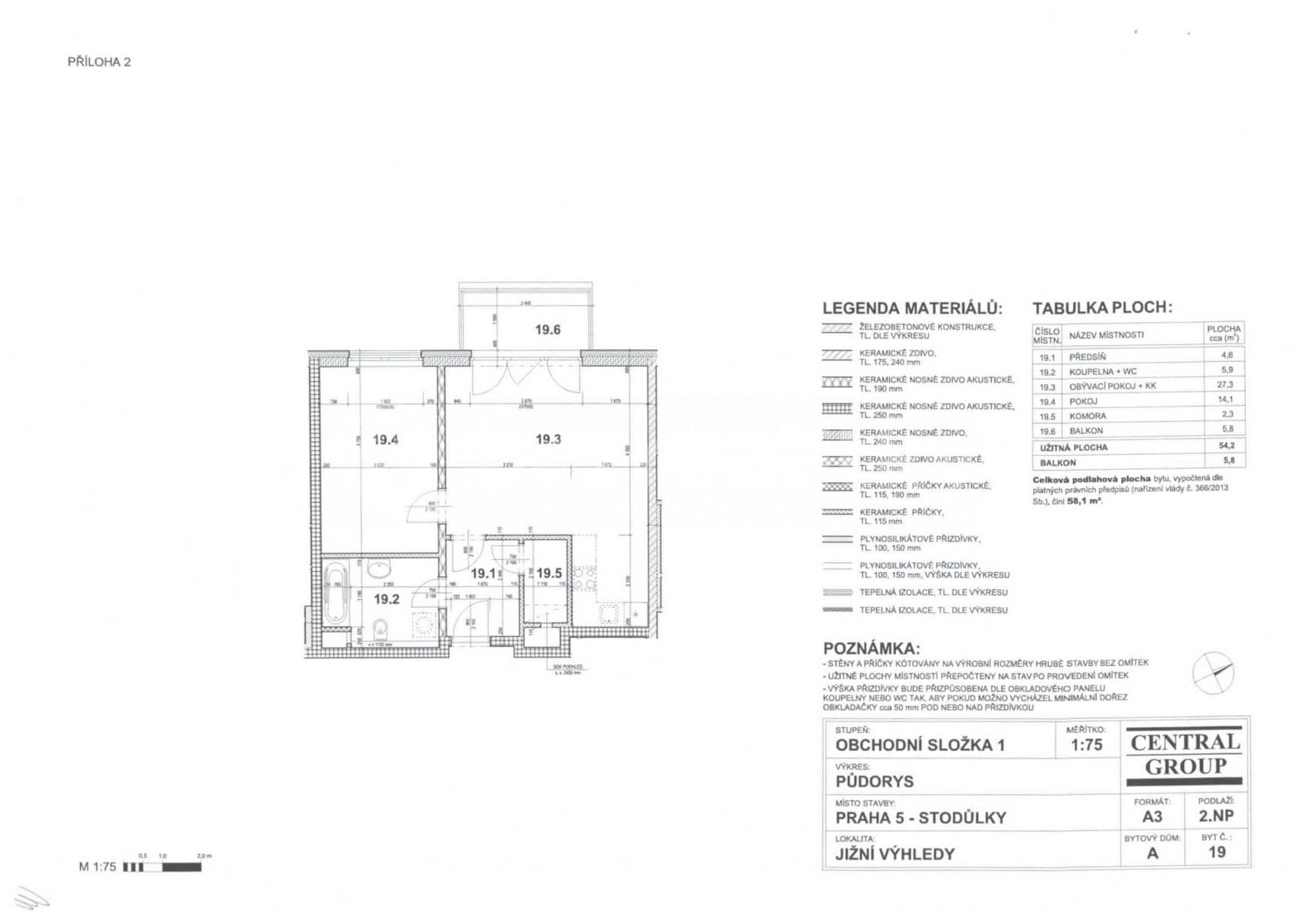 Pronájem bytu 2+kk 58 m², Toufarova, Praha, Praha Pronájem bytu 2+kk 58 m², Toufarova, Praha, Praha
