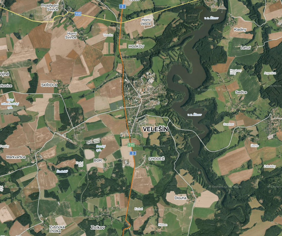 Prodej pozemku 1.003 m², Velešín, Jihočeský kraj Prodej pozemku 1.003 m², Velešín, Jihočeský kraj