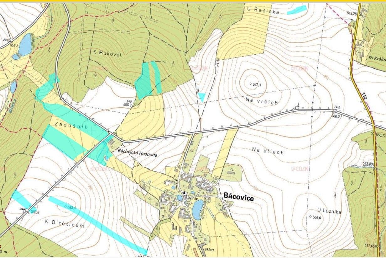 Prodej pozemku 908 m², Bácovice, Kraj Vysočina Prodej pozemku 908 m², Bácovice, Kraj Vysočina
