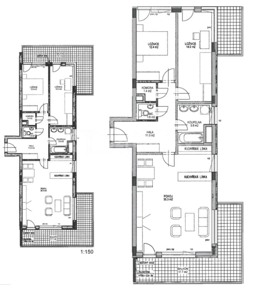 Pronájem bytu 3+kk 81 m², Mrkosova, Praha, Praha Pronájem bytu 3+kk 81 m², Mrkosova, Praha, Praha